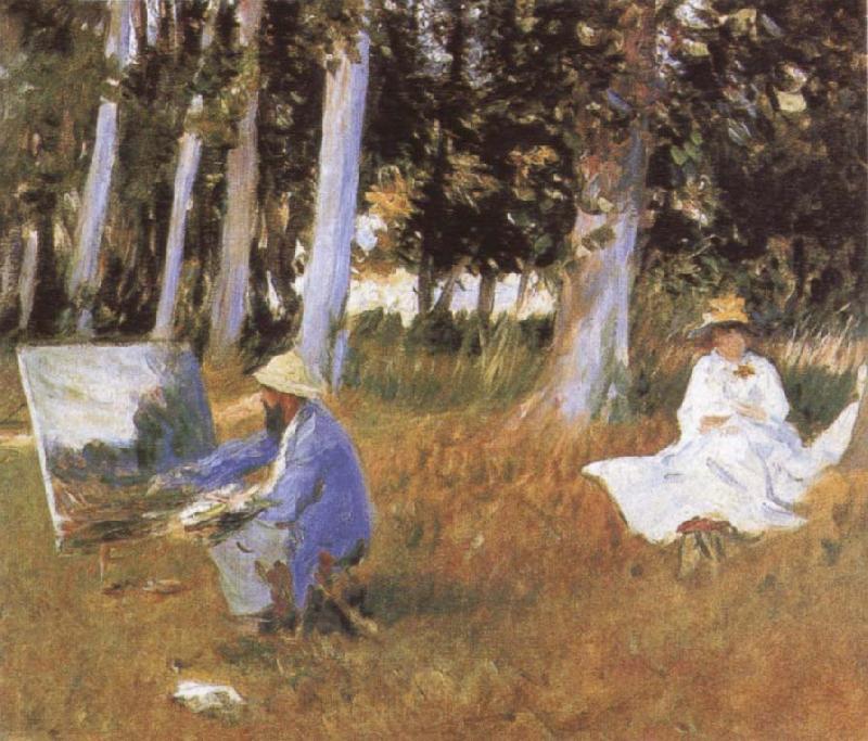 John Singer Sargent Claude Monet Painting at the Edge of a wood Norge oil painting art